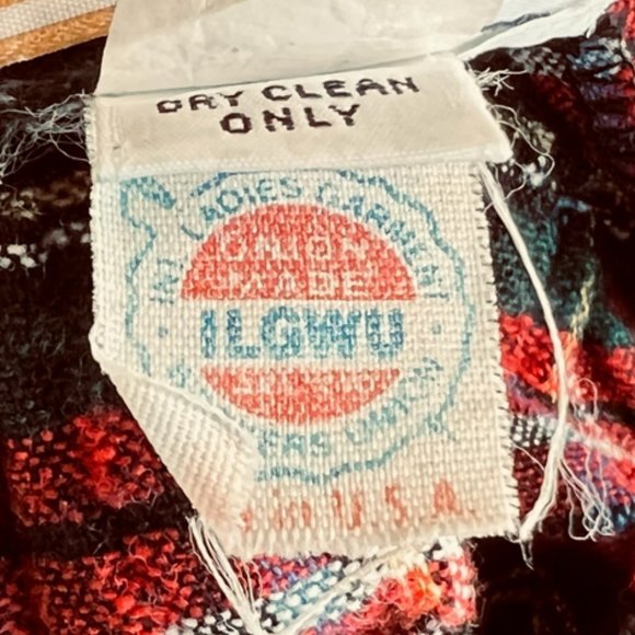 Vintage Red Tartan Plaid Midi Skirt Size 9/10 - Picture 8 of 11